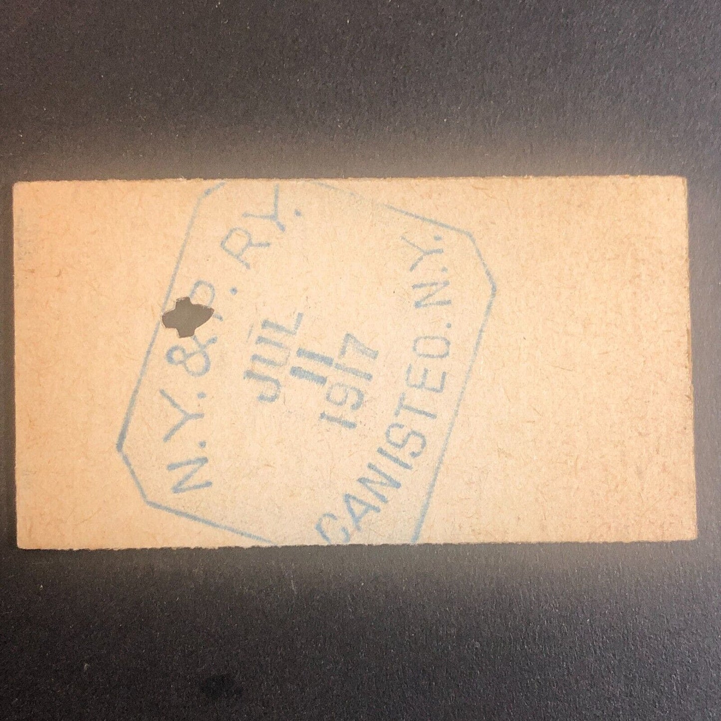 New York & Pennsylvania Railroad July 11 1917 Rexville, NY Ticket #30220