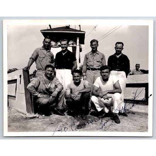 1940's Auto Racing Group Driver Photo Signed George Connor & Tony Bettenhausen