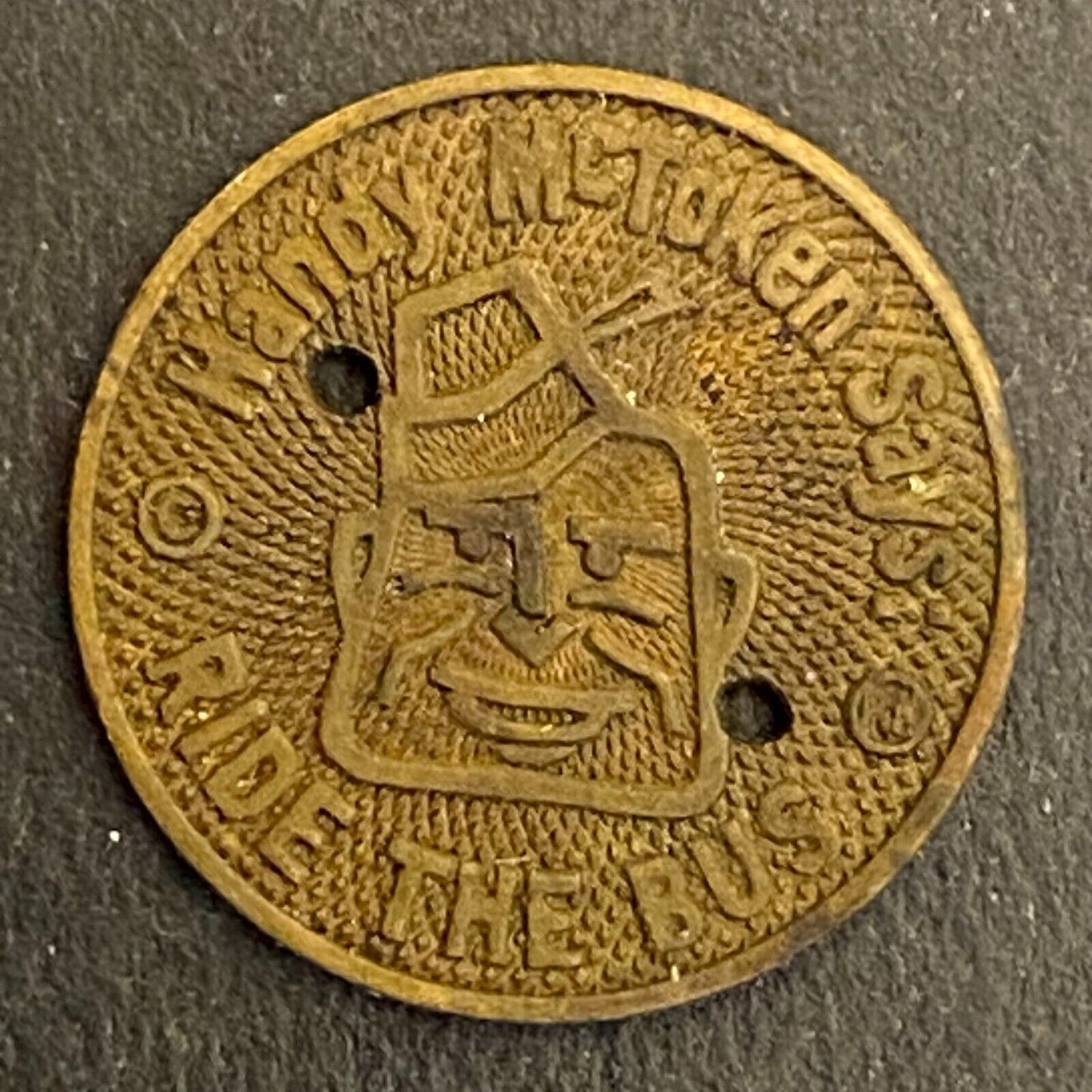 Topeka Transportation "Handy McToken" Bus Transit Token 16mm Scarce