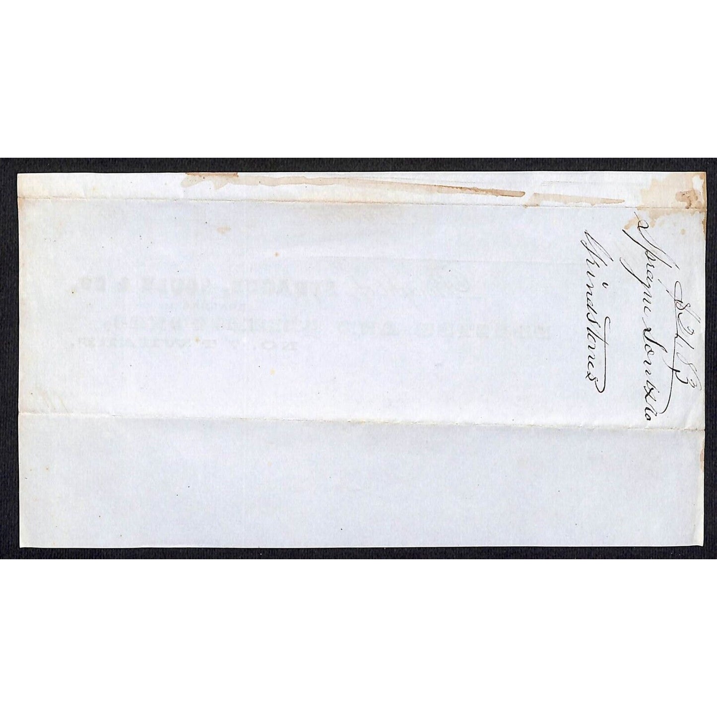 1855 Jabez Knowlton* Newburgh, ME Sprague, Soule & Co Boston Grindstone Billhead