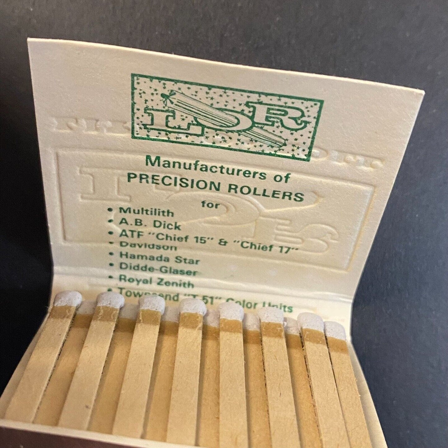 Lith-O-Roll El Monte, CA c1965-73 Full Matchbook VGC Scarce