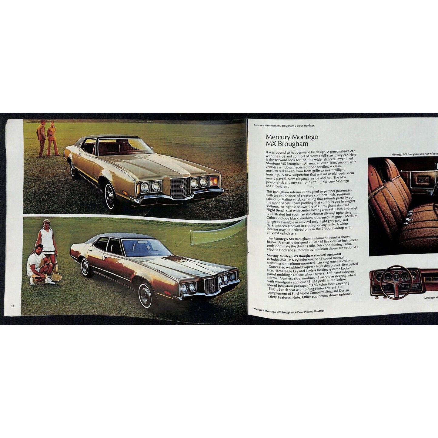 1972 Lincoln Mercury Sales Brochure - Downtown Nashua, NH 31pp