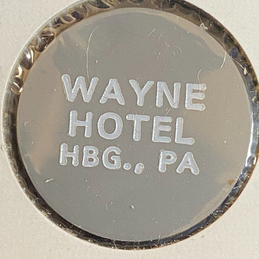 Harrisburg, PA Wayne Hotel Plastic c1970's-80's "Bottle Beer" Drink Token