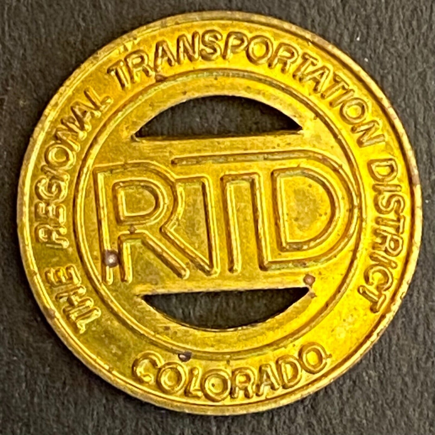 Regional Transportation District Colorado RTD Transit Token c1980's - 16mm