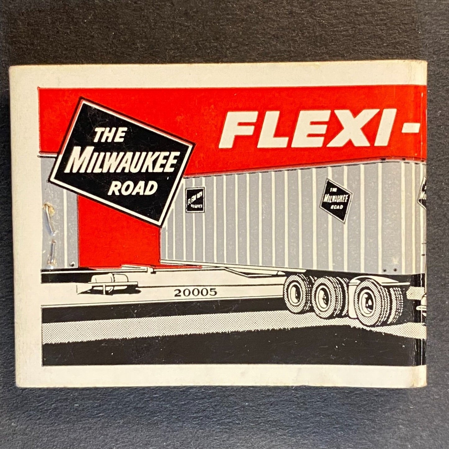 Milwaukee Road "Flexi-Van" Railroad Half Full Matchbook c1960's VGC Scarce