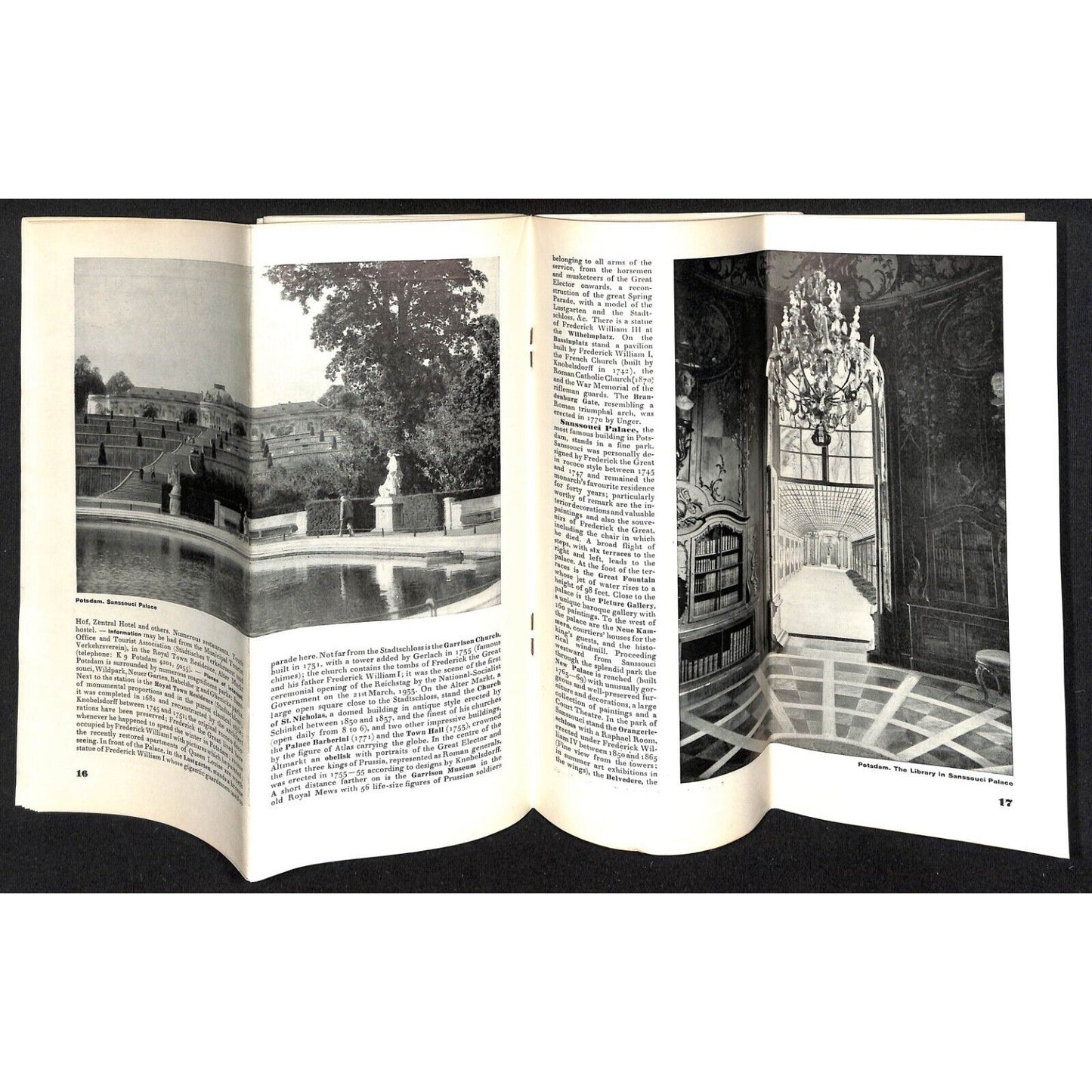1930's Germany Berlin, Potsdam Travel Brochure 32pp w/ 15" x 17" FO Map