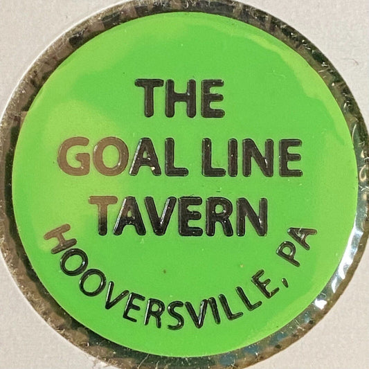 Hooversville, PA "The Goal Line Tavern" c1970's-80's Plastic "Bottle" Token