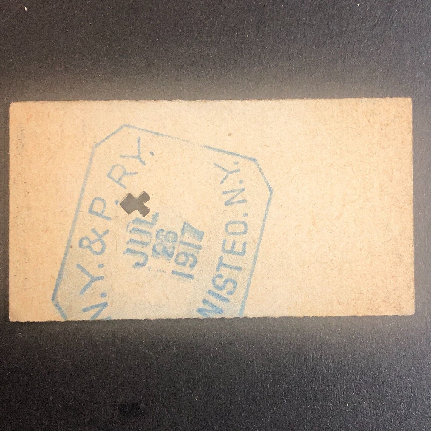 New York & Pennsylvania Railroad July 26 1917 Rexville, NY Ticket #30263