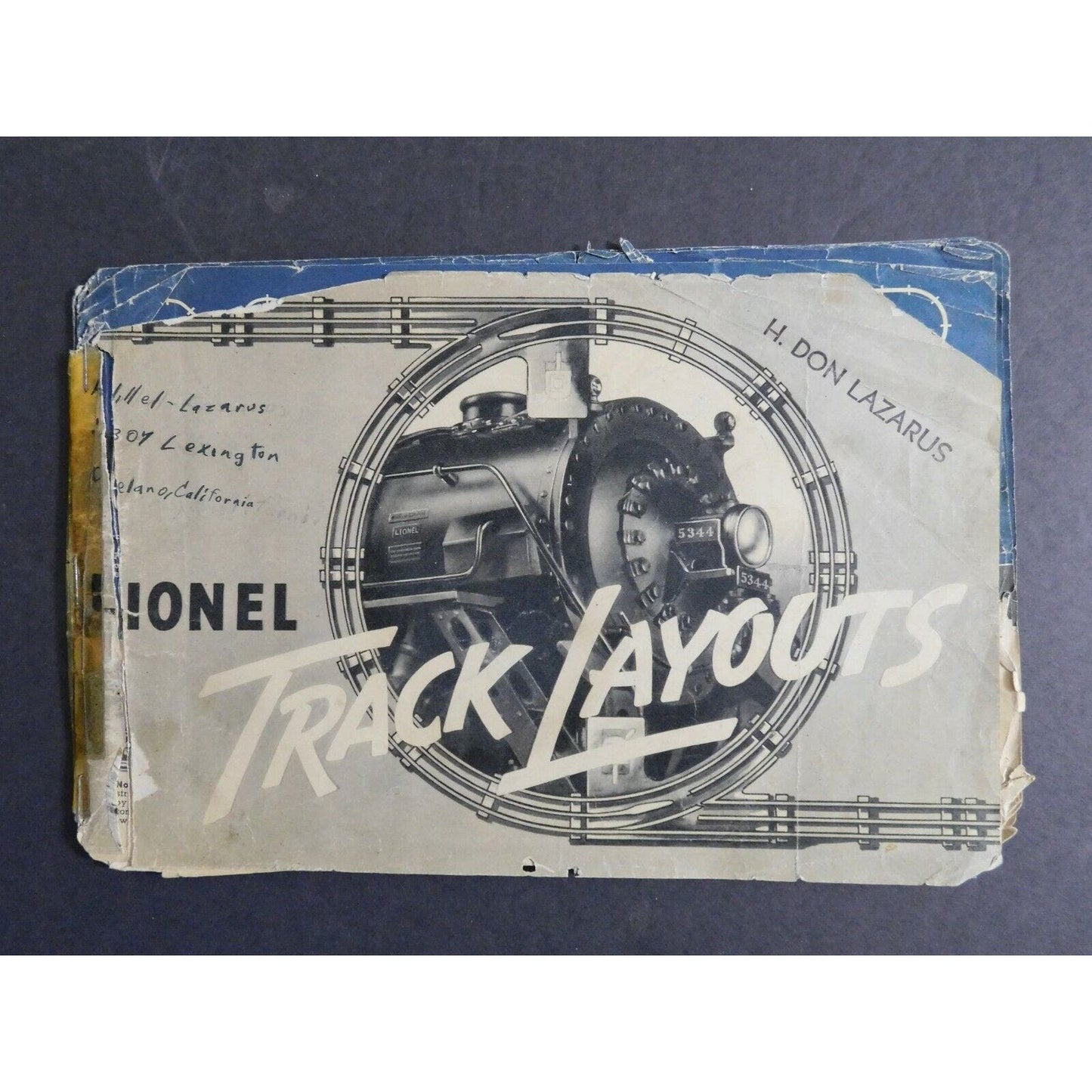 1937 Lionel "Track Layouts" Booklet 18 pgs - Terrible Condition