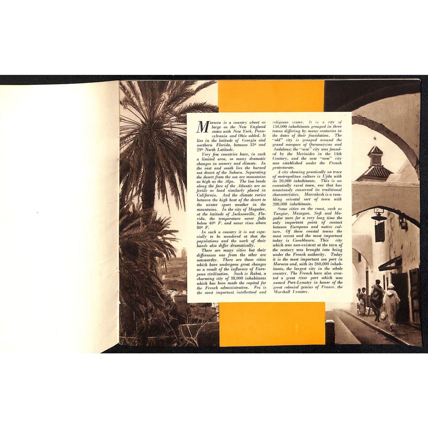 "What You Must Know About Morocco.." c1939 "NY World's Fair*" Brochure 20pp VGC