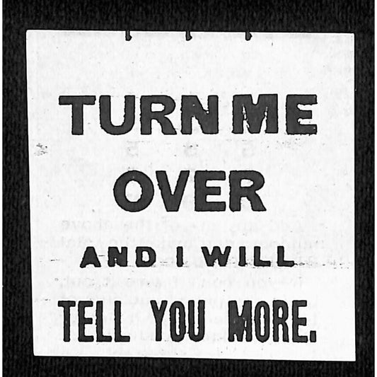 Lion Coffee c1880's-90's "Turn Me Over" Addition Game Retail Grocers Game Sheet