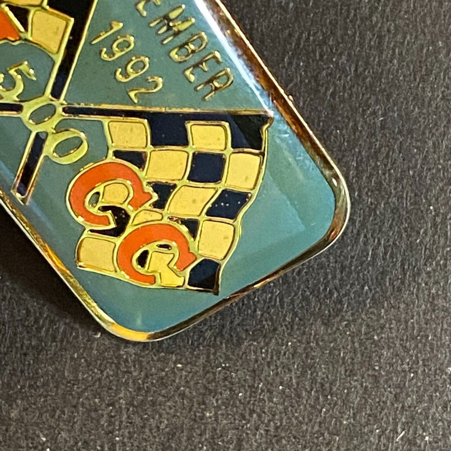 "National Indy 500 Collectors Club" NI500CC Enameled Lapel Pin Member 1992 VGC