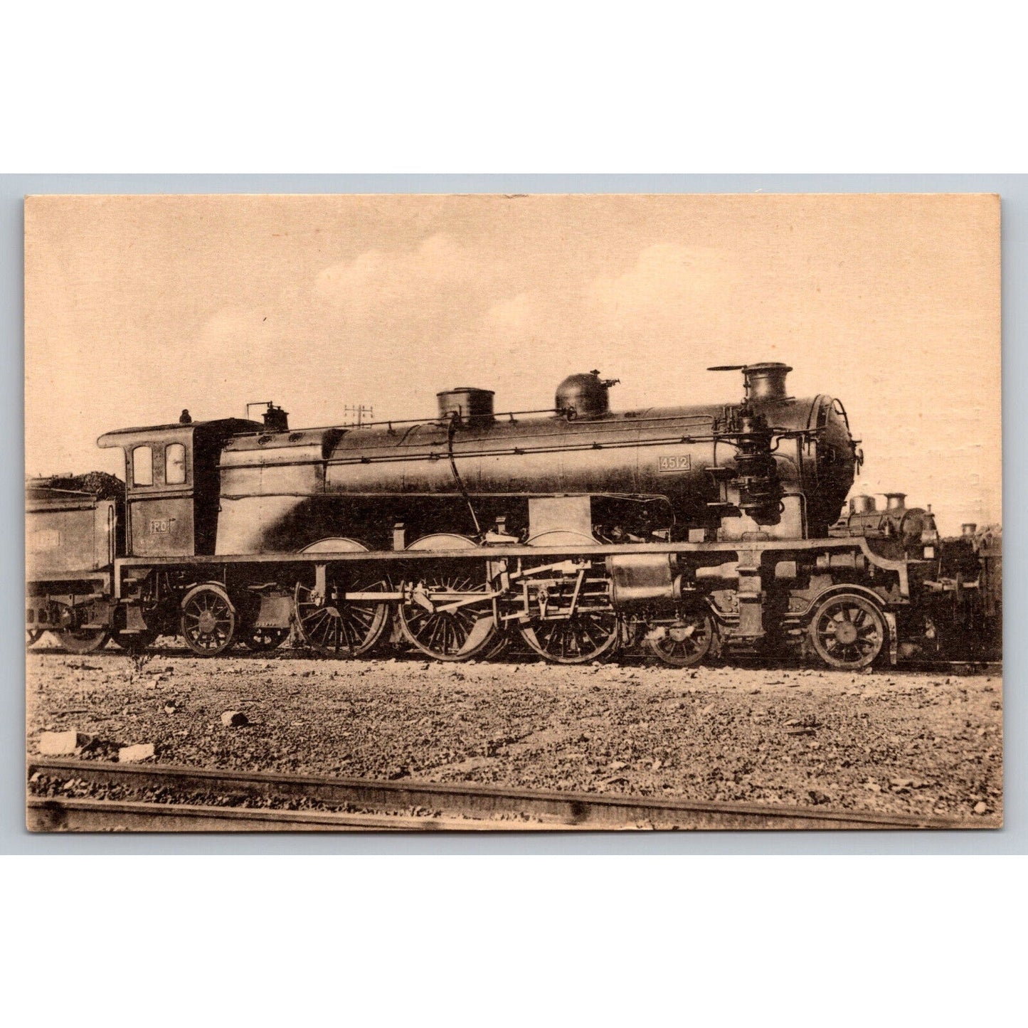 French Railroad RPPC* Postcard Machine 4512 Series 4501-4570 c1907-1909 H.M.P.
