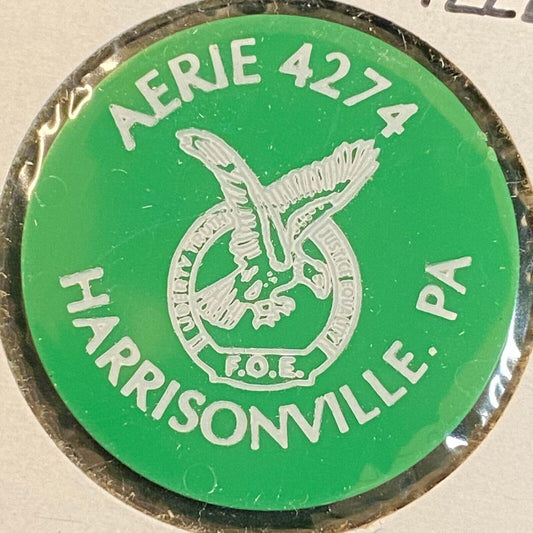Harrisonville, F.O.E. #4274 c1970's-80's Plastic "G/F One Can Beer" Token
