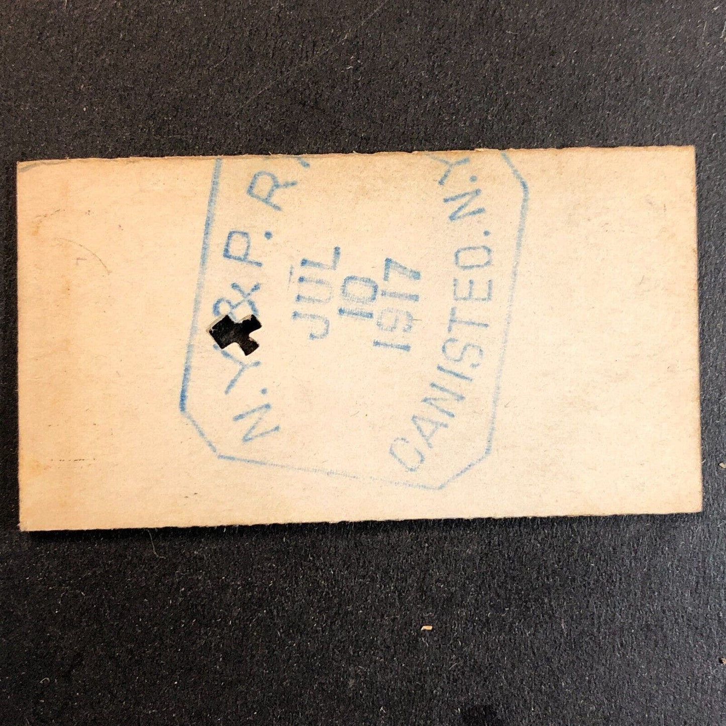 New York & Pennsylvania Railroad July 10 1917 Bennetts, NY Ticket #11822