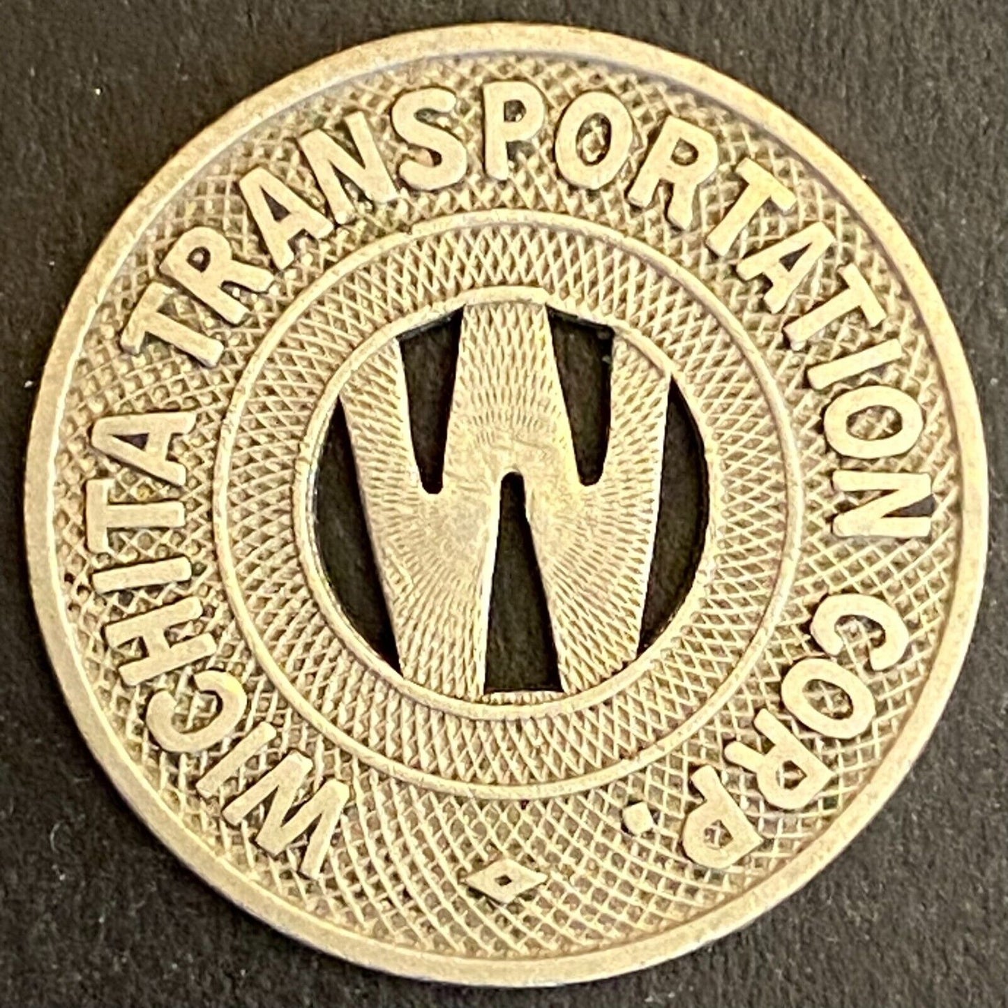 Wichita Transportation Corp. G/F One Fare Transit Token 23mm (#3)