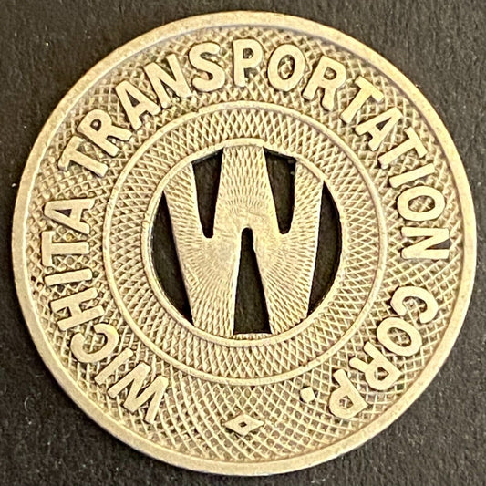 Wichita Transportation Corp. G/F One Fare Transit Token 23mm (#3)