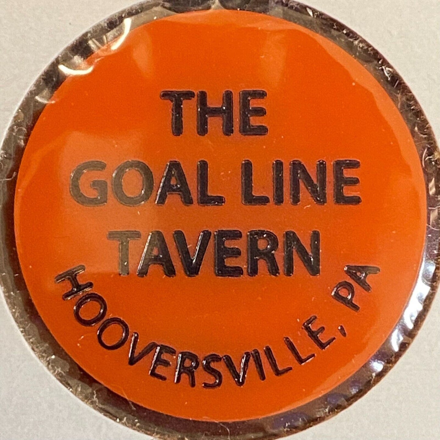 Hooversville, PA "The Goal Line Tavern" c1970's-80's Plastic "Mug" Token