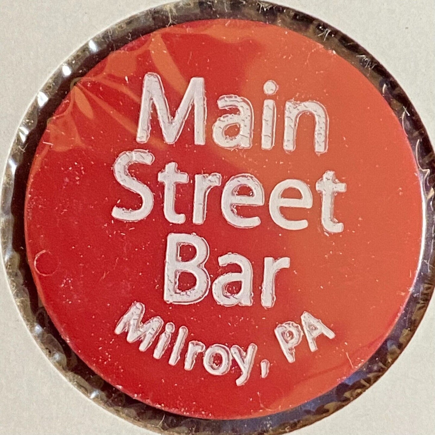 Milroy, PA Main Street Bar c1980's-90's Plastic Token G/F One Bottle Beer