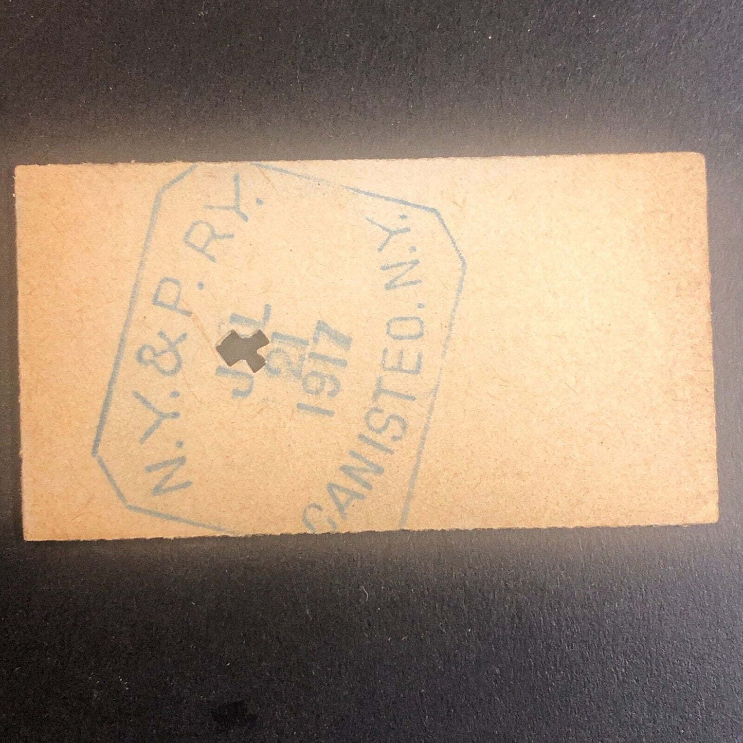 New York & Pennsylvania Railroad July 21 1917 Greenwood, NY Ticket #53586