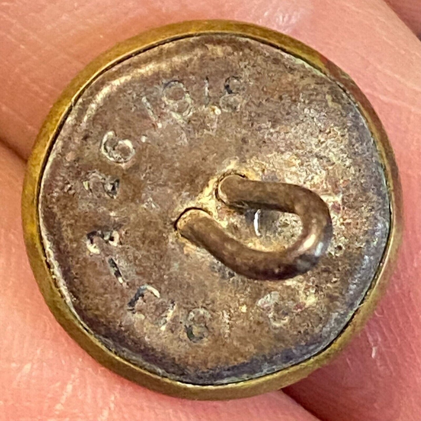 Locomotive Pictorial Brass Uniform Button 15.3mm