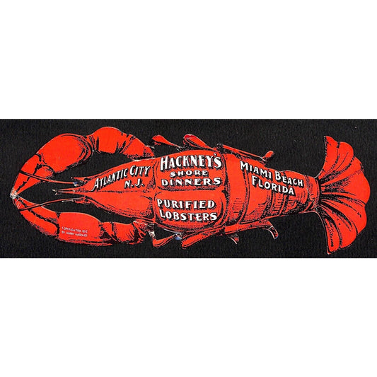 Hackney's Shore Dinners Lobster Atlantic City Miami Beach c1935 Ink Blotter