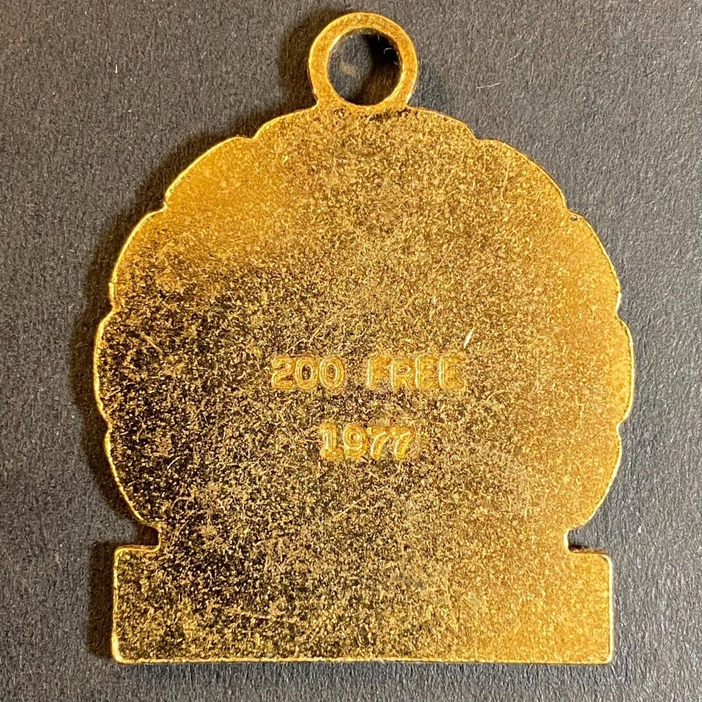 1977 Western Conference "200 Free" Swimming Award Medal 35mm 19g VGC
