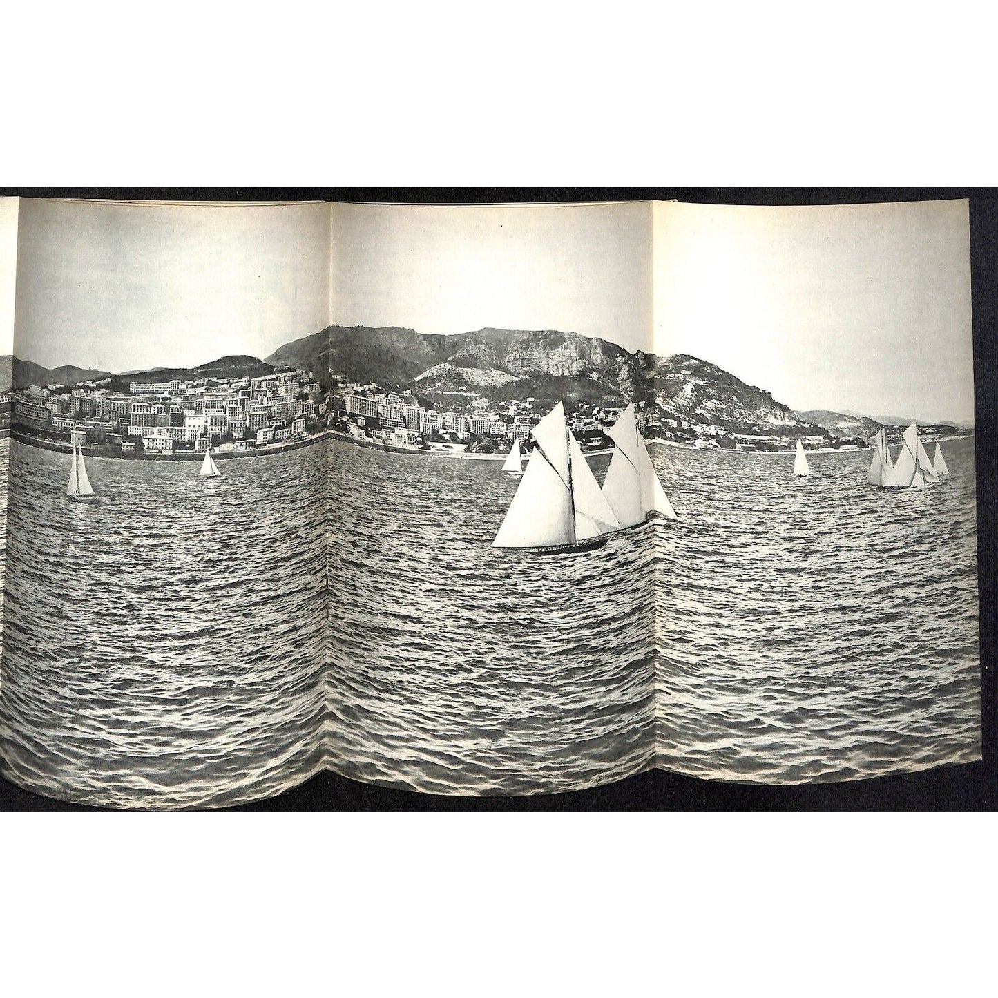 c1930's "Principauté de Monaco" Travel Brochure 32pp + Fold-Out Centerfold Pages