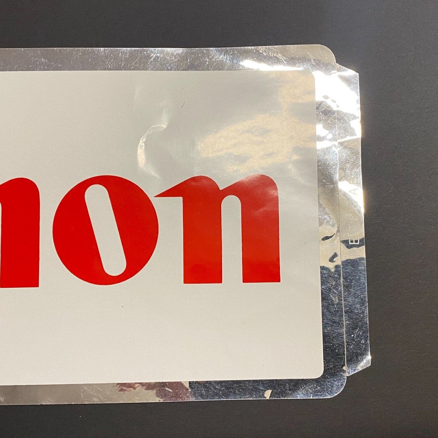 Canon (Racing ?) Mylar Border Large Decal 6" x 13 1/2" c1980's-90's