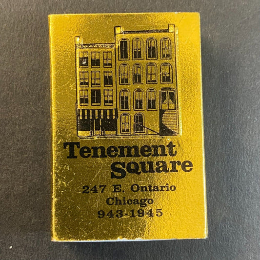 Bogarts in Tenement Square Chicago Matchbox c1980's VGC