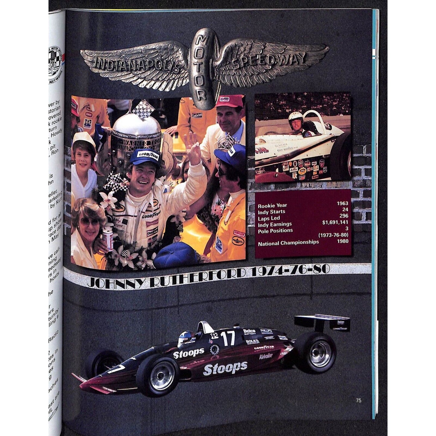 1990 Indianapolis 500 Racing Program VGC 191pp 1 lb. 7oz.