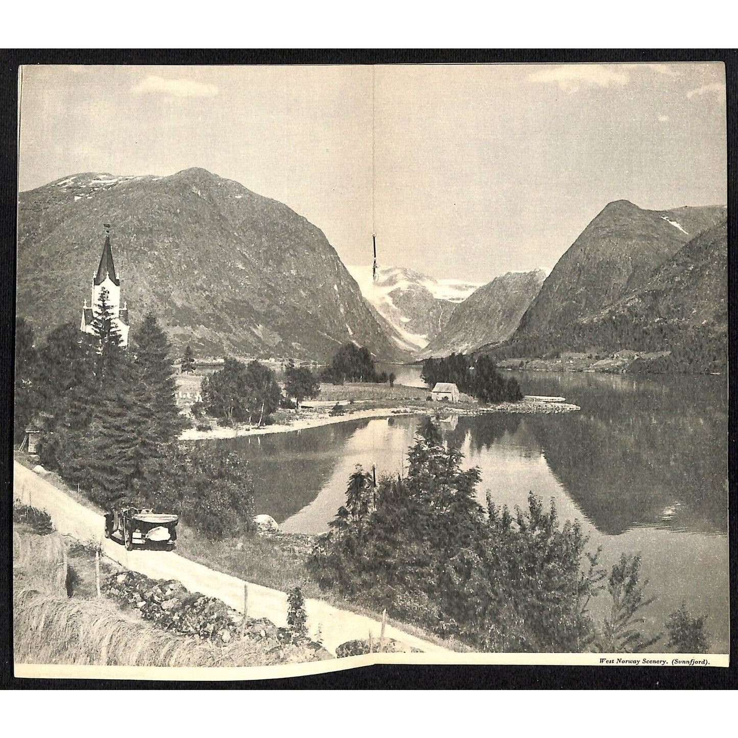 1935 Norway Travel Brochure 24pp w/ 9" x 12" FO Map VGC
