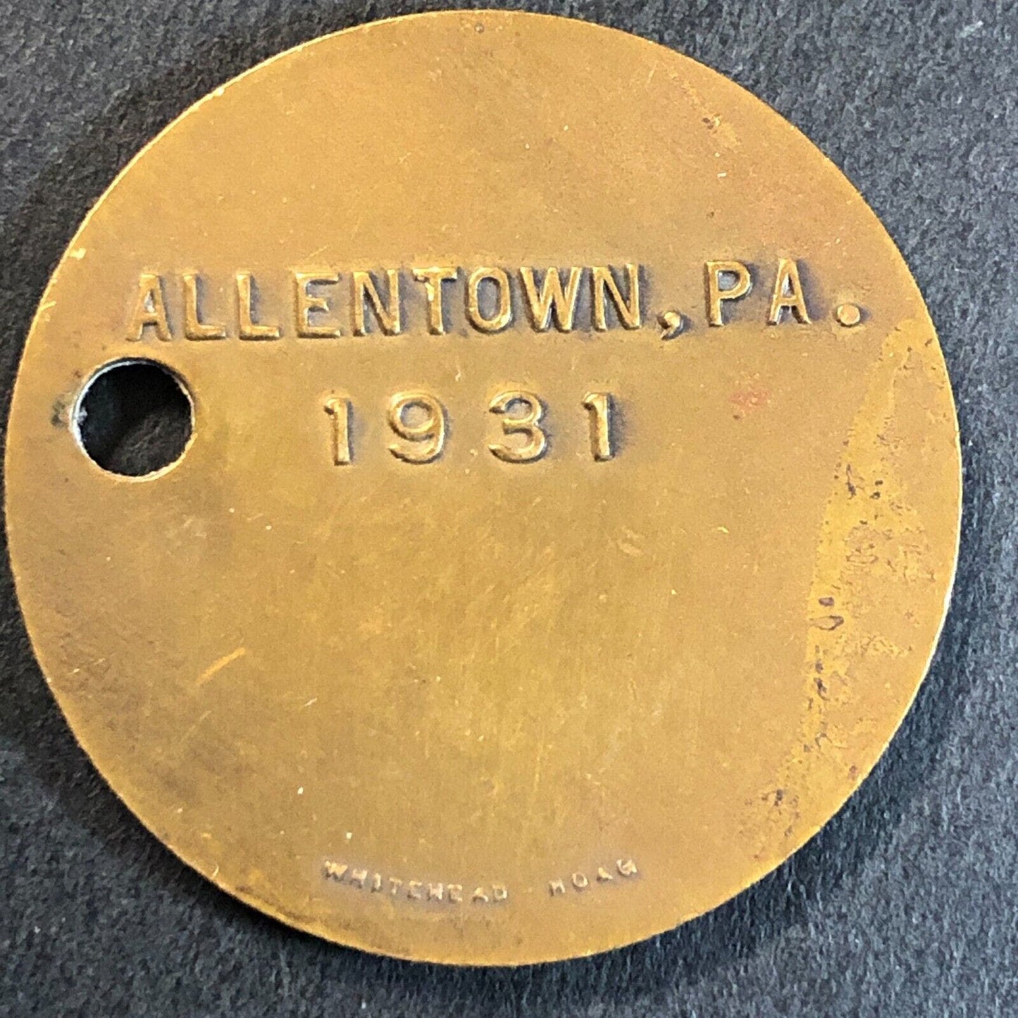 Allentown, PA 1931 Kiwanis International Medallion / Key Fob VGC Scarce 32mm 10g