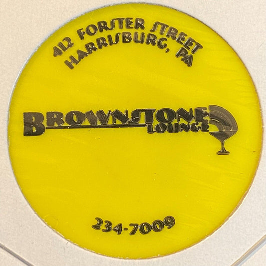 Harrisburg, PA Brownstone Lounge c2000-10 Plastic "Bottle Beer" Token