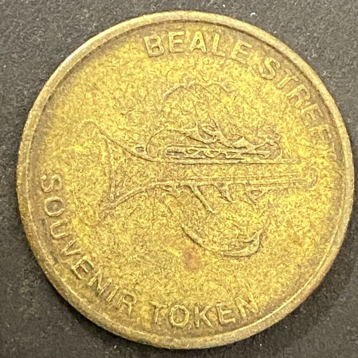 Beale Street / Memphis Home of Elvis Presley Souvenir Token Brass 23mm