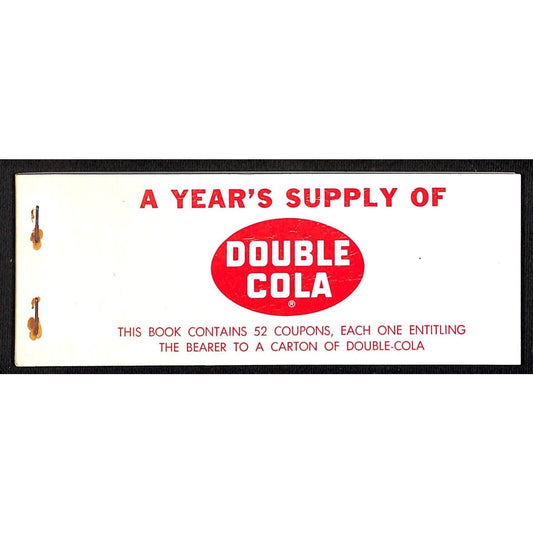 Double Cola 52pp Free Year's Supply Carton Coupon Booklet VGC Scarce