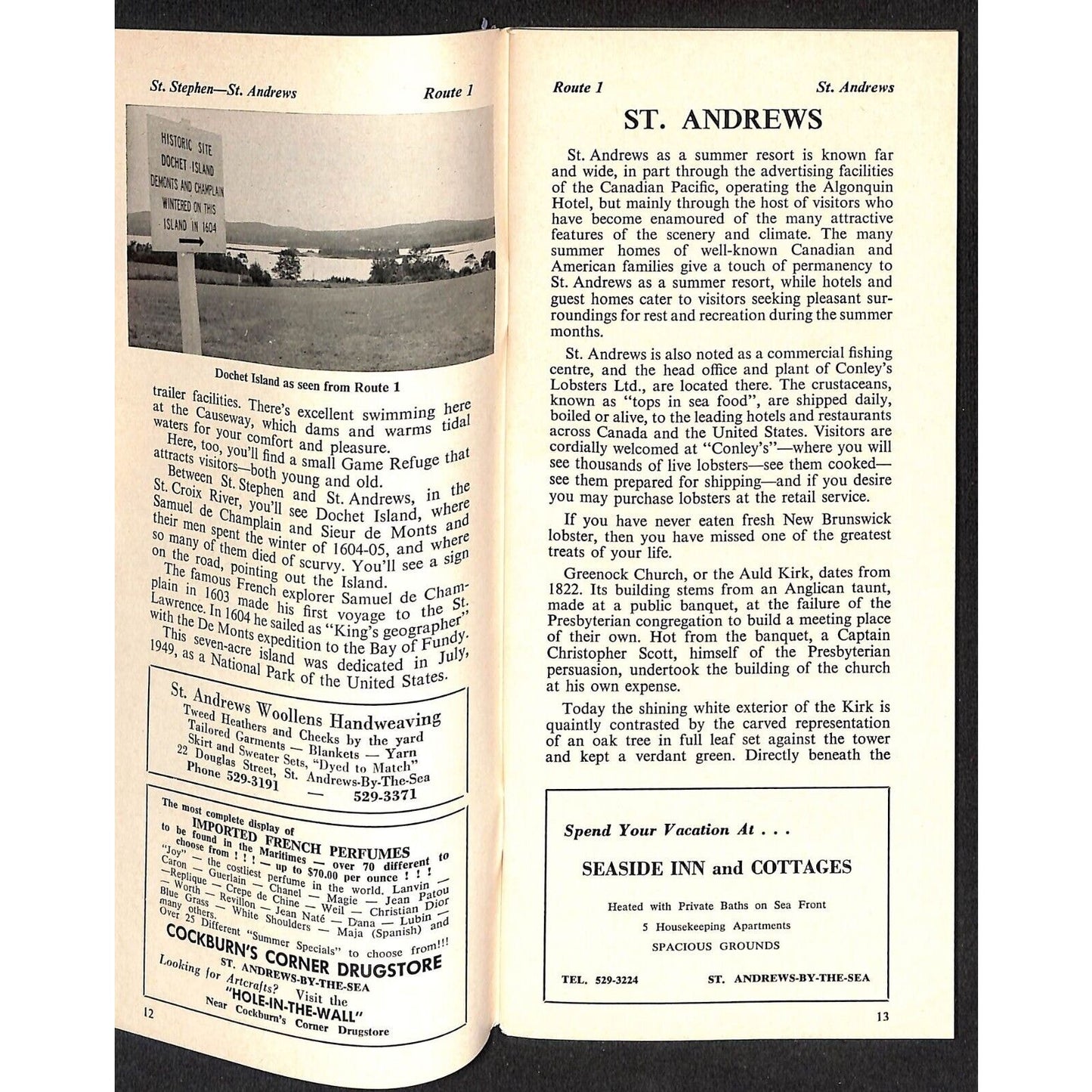 1969 New Brunswick Canada Tour Book Travel Brochure Unipress 146pp