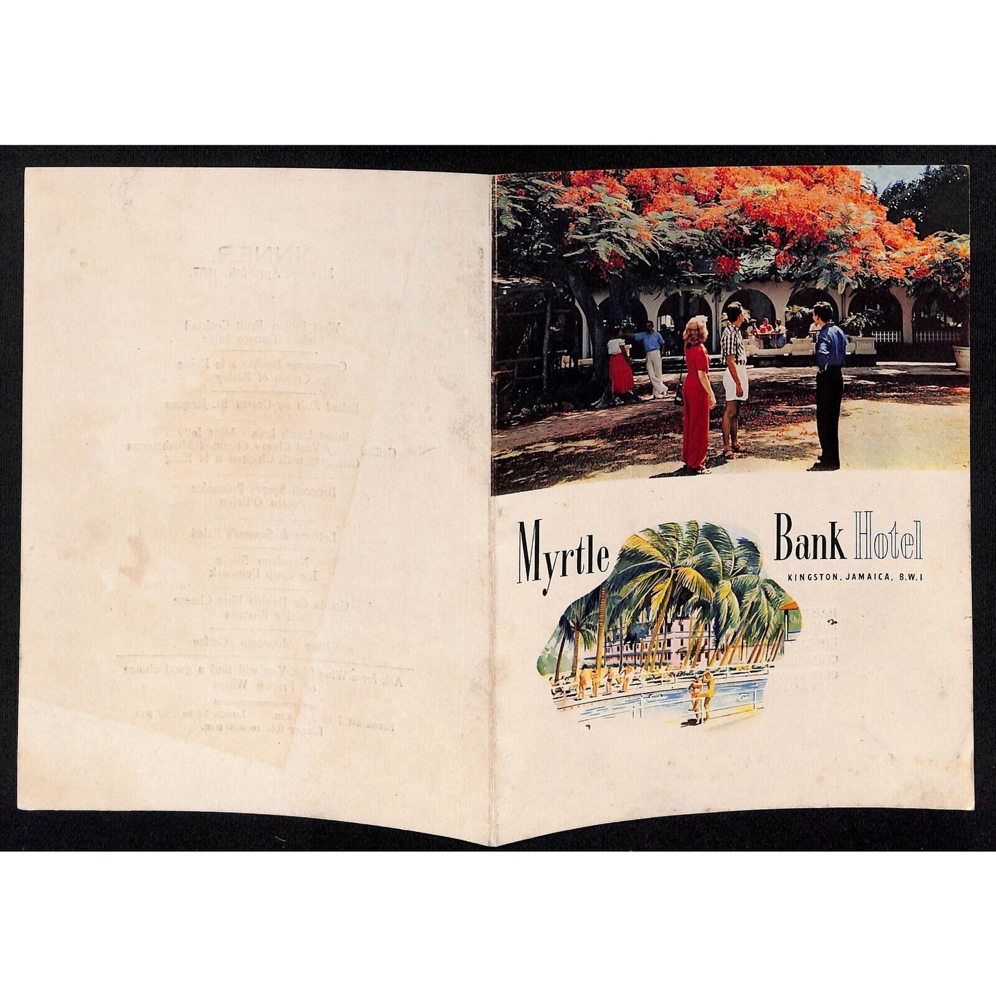 Myrtle Bank Hotel Kingston, Jamaica April 8, 1957 Dinner Menu
