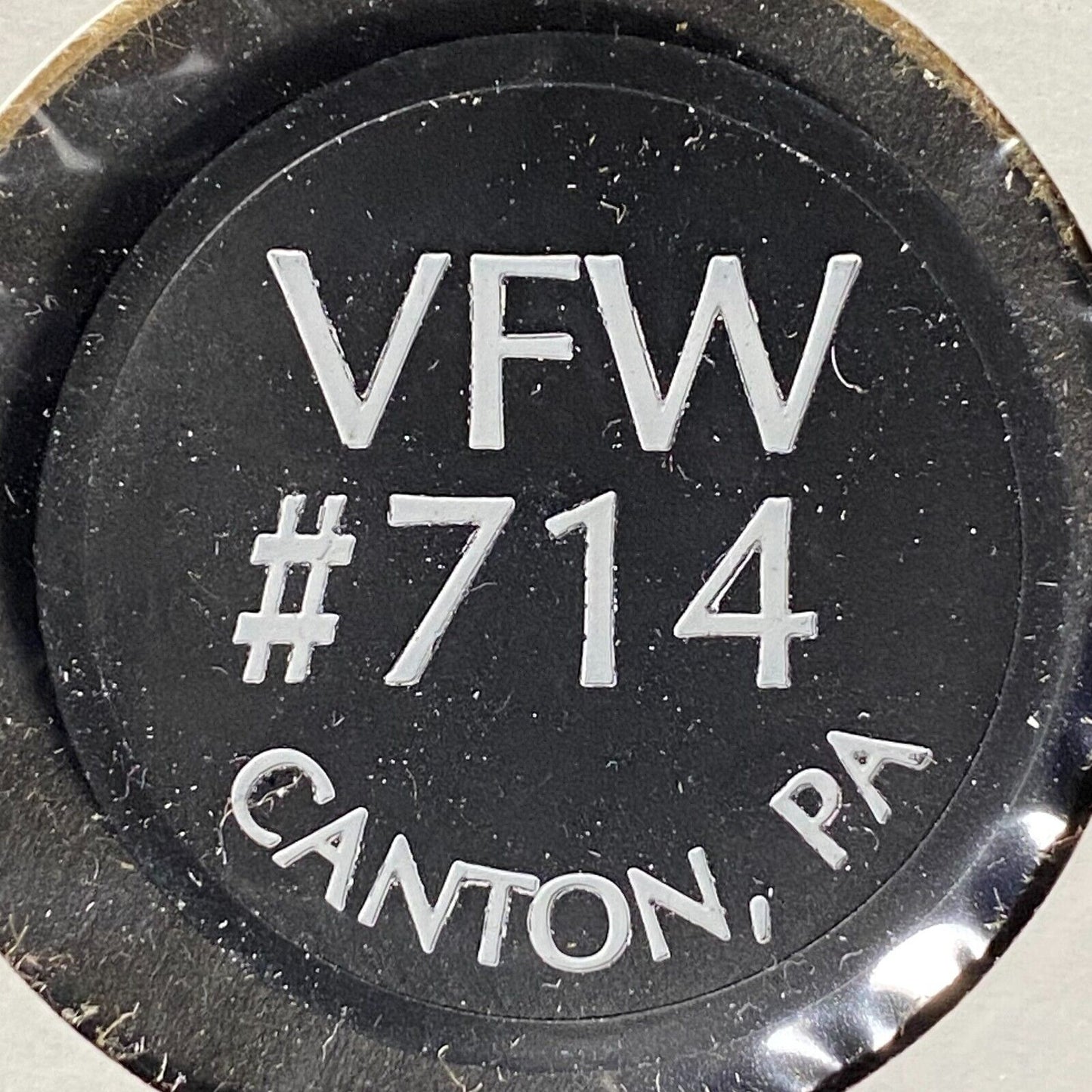 Canton, PA V.F.W. 714 Plastic Drink Token G/F One Drink
