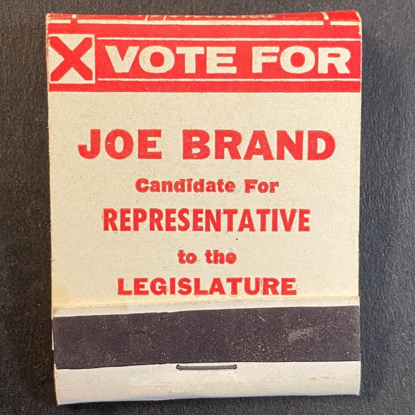 Butte, MT Vote For Joe Brand Representative Full Matchbook c1960's-73