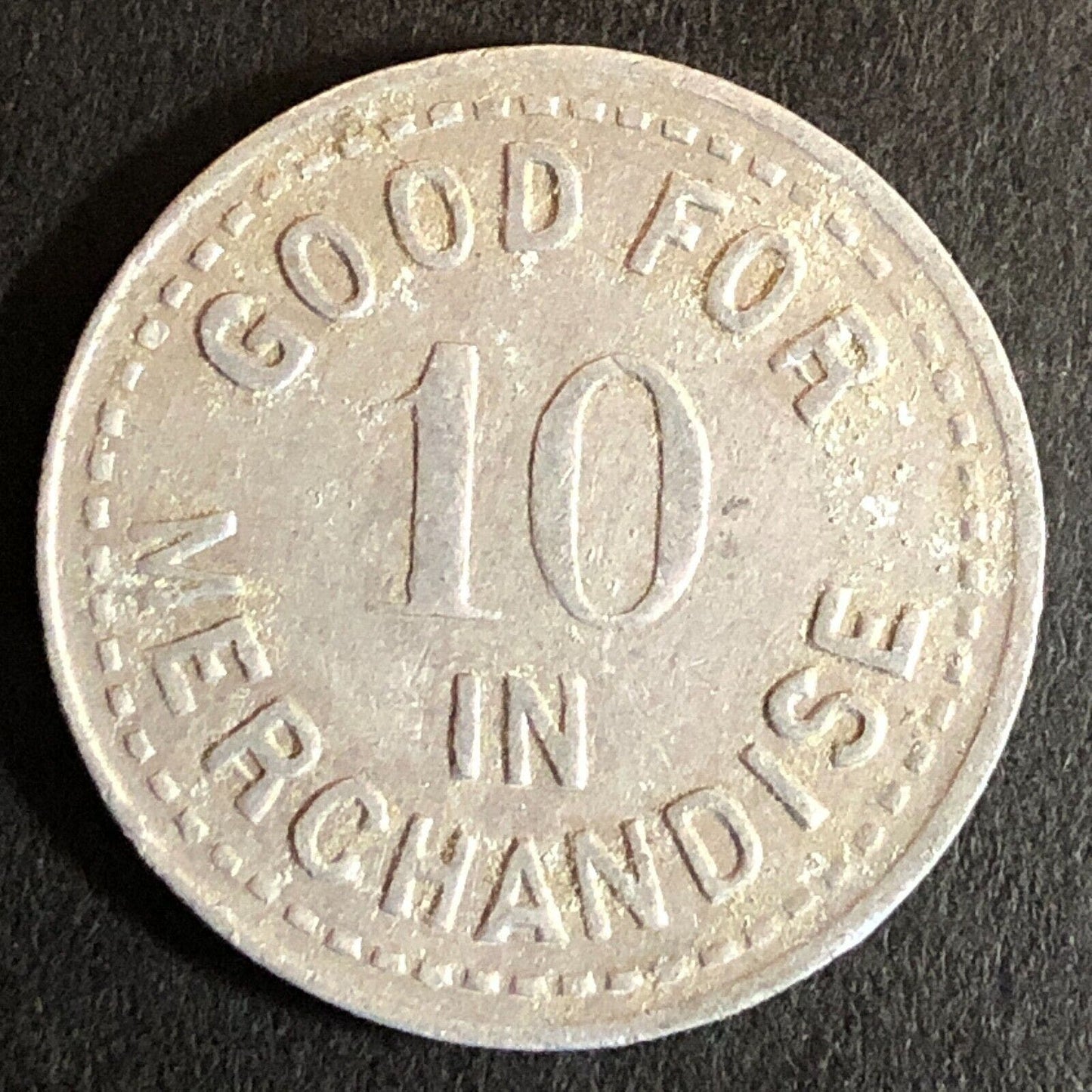 H.H. Frost & Son Somerset, NY G/F 10c Alum Trade Token c1920's-30's 25mm