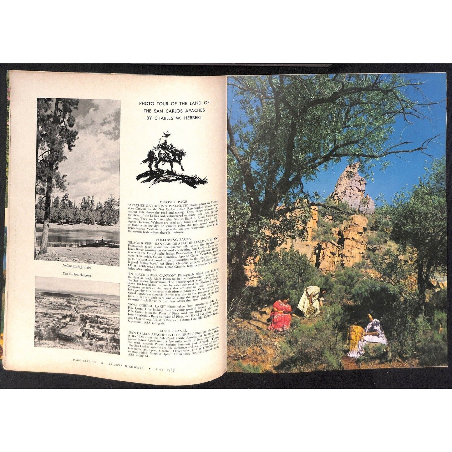 Arizona Highways Magazine May 1963 Land of the San Carlos Apaches Issue 40pp VGC