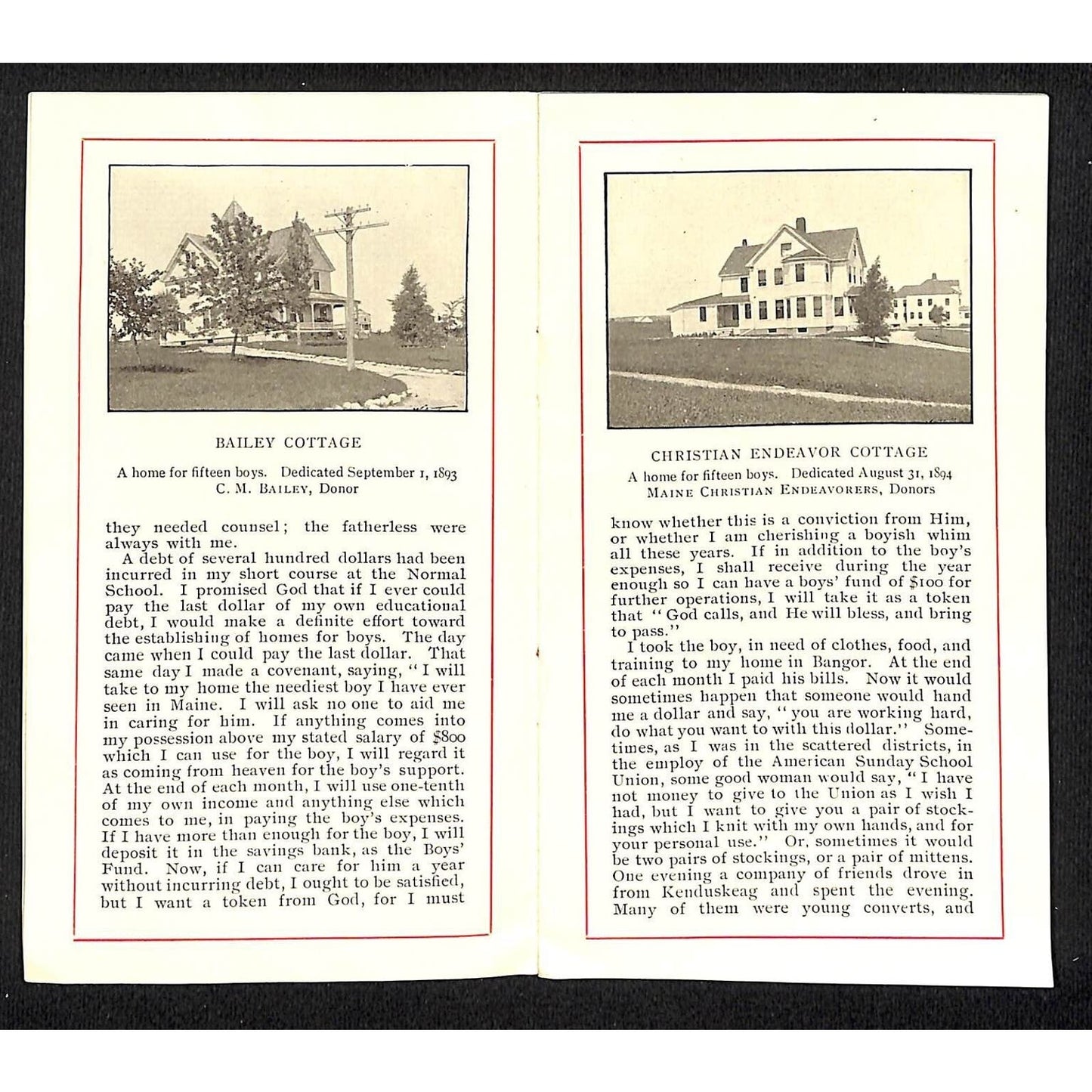 Hinckley, ME 1910 "Good Will Farm" Booklet 12p Letterhead & Cover Knowlton* VGC