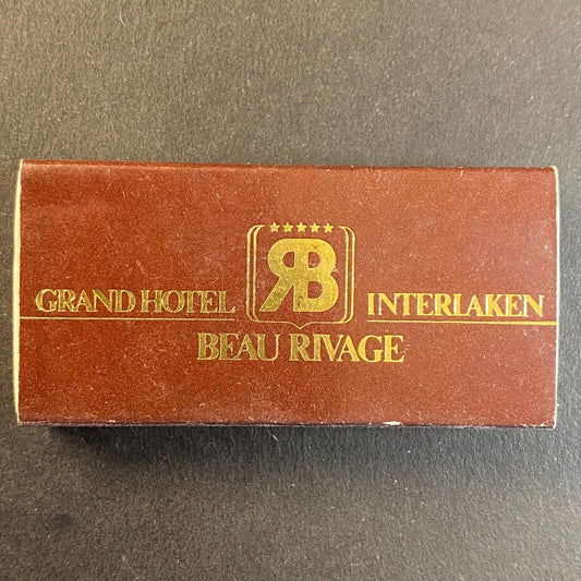 Grande Hotel Interlaken Beau Rivage Vintage Matchbox VGC Scarce