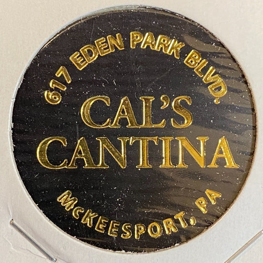 McKeesport, PA Cal's Cantina c1996 Plastic Token "Bottle" Beer