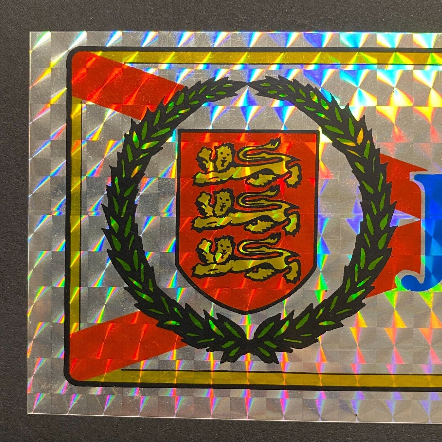 Jersey / Horseplay Three Lions Coat of Arms Decal 2 5/8" x 6 3/8" c1970's-80's