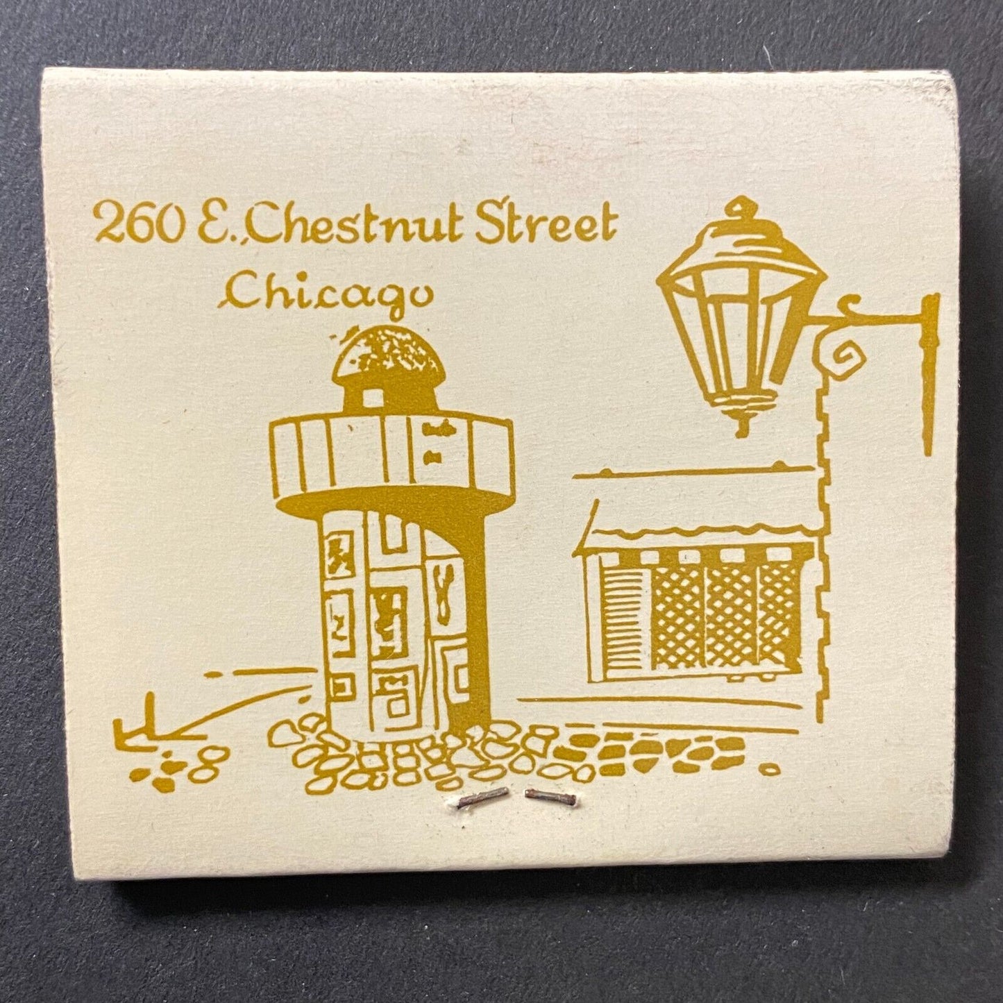 Champs Elysees Restaurant Chicago Full Matchbook c1967-74 Scarce