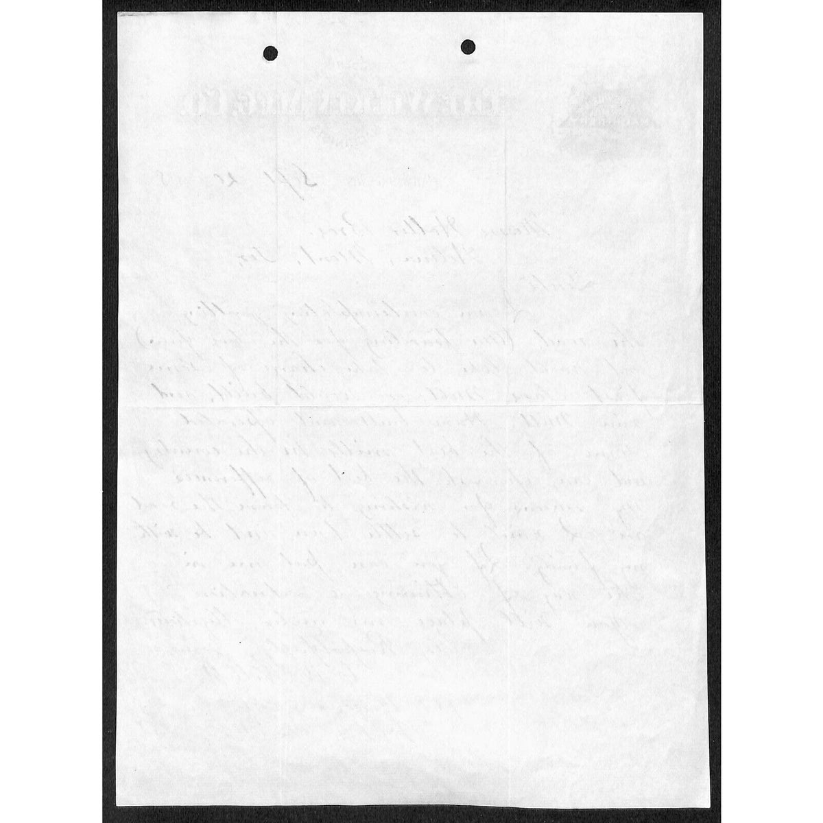 The Wilkin Mfg. Co. Saw Mill Milwaukee 1888 ALS Letterhead to Holter Bros Helena