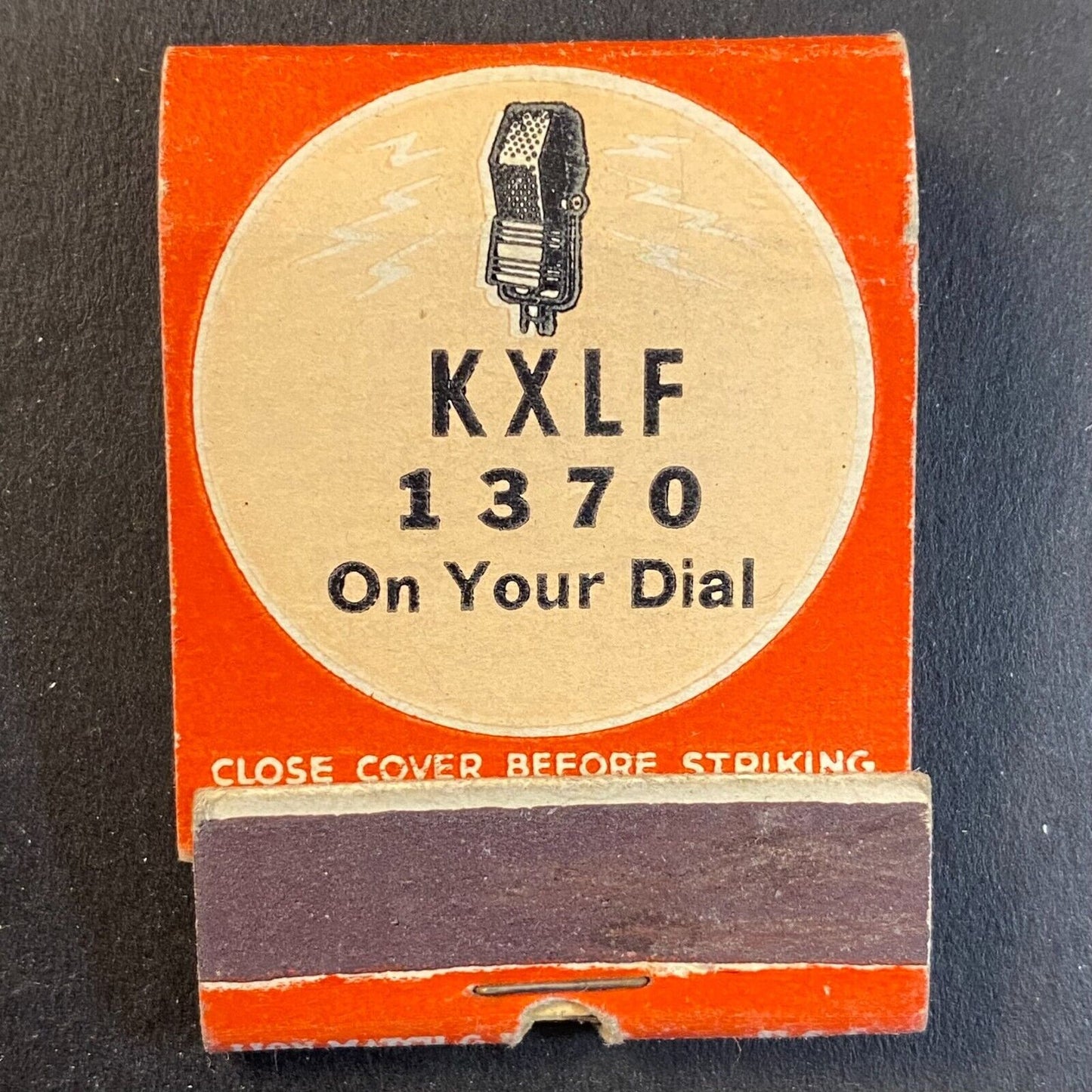 Butte, MT KXLF 1370 Radio / NBC - Z Net c1946-50's Near Empty (-13) Matchbook