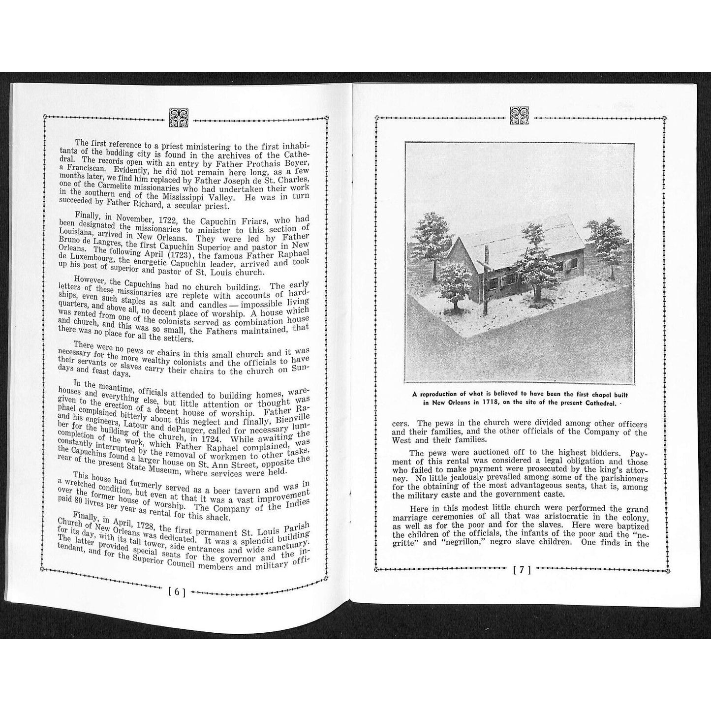 1938 St. Louis Cathedral New Orleans Ursuline Convent Brochure 46pp VGC Scarce